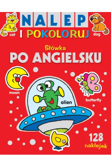 Nalep i pokoloruj. S��wka po angielsku