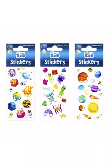 Craft with Fun Naklejki StickerBoo Kosmos