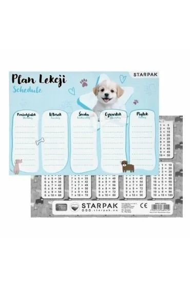 Starpak Plan lekcji z tabliczk� mno�enia