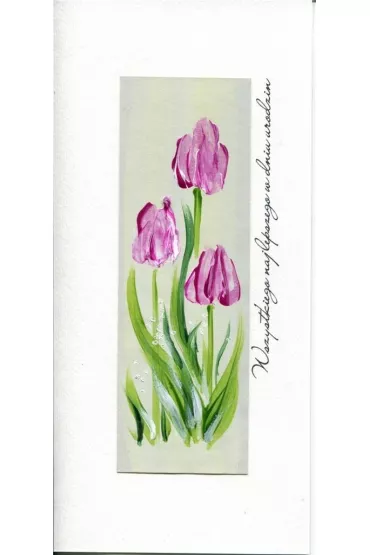 Mak Karnet Urodziny DL U05 - Tulipany