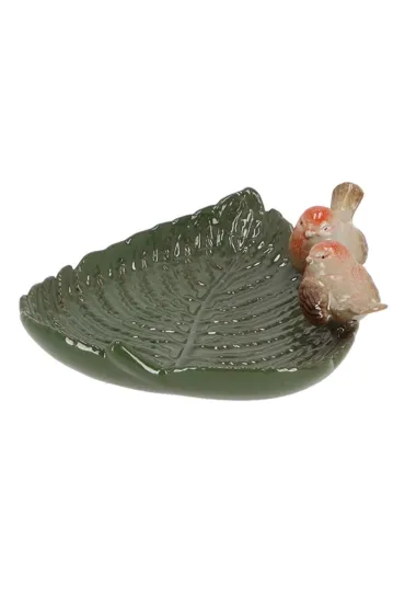 Esschert Design Poideko dla ptakw Li ceramiczny o wymiarach: 21x19x7 cm