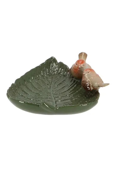 Esschert Design Poideko dla ptakw Li ceramiczny o wymiarach: 21x19x7 cm