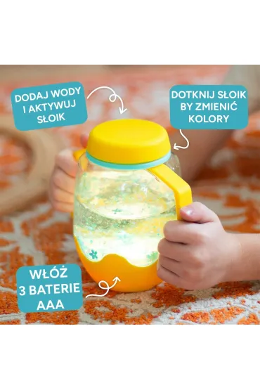 Glo Pals S�oik sensoryczny do nape�nienia wod�, kolor szary