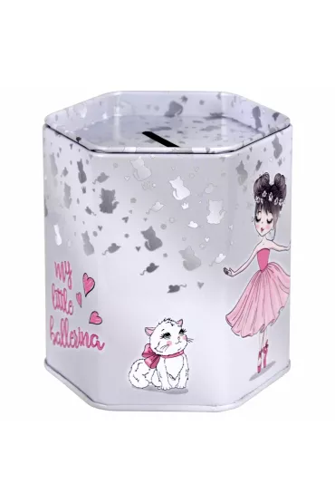 Skarbonka metalowa sze�ciok�tna Balerina STARPAK 491998