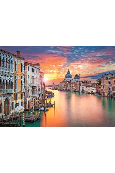 Puzzle 500 el. Zach�d s�o�ca w Wenecji Castorland