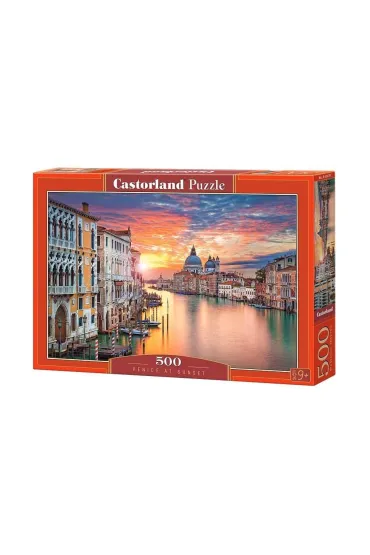 Puzzle 500 el. Zach�d s�o�ca w Wenecji Castorland