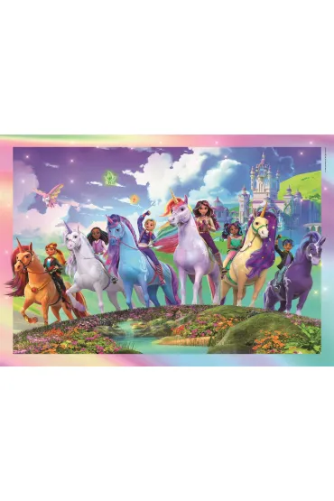 Puzzle 104 el. SuperColor. Unicorn Academy Clementoni