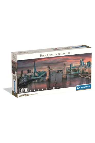 Puzzle 1000 el. Panorama - Across The River Thames Clementoni