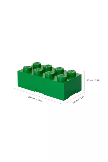 Lunchbox klocek LEGO zielony