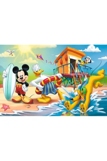 Puzzle 60 el. Ciekawy dzie� Mikiego i przyjaci� Trefl