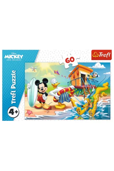 Puzzle 60 el. Ciekawy dzie� Mikiego i przyjaci� Trefl