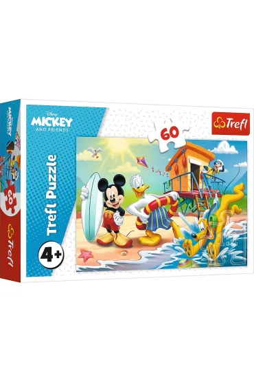 Puzzle 60 el. Ciekawy dzie� Mikiego i przyjaci� Trefl