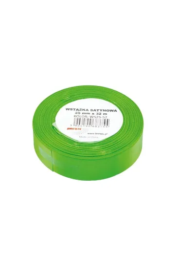 Brewis Wst��ka satynowa zielona 25mm x 32m
