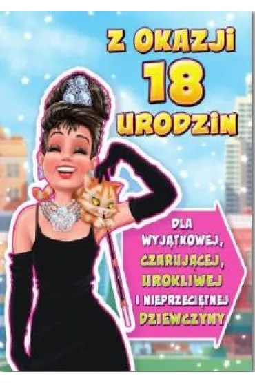 Trend Karnet B6 FUN ma�y, 18 Urodziny damskie - MF35
