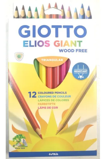 Lyra Kredki o��wkowe Elios Giant Triangular 12 kolor�w