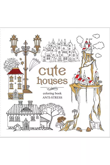 Kolorowanka antystresowa 200x200 12 Cute houses