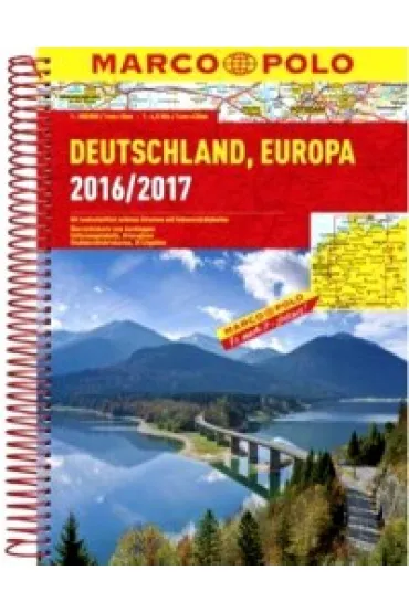 Deutschland Europa 2016/2017 Atlas samochodowy Marco Polo 1:300 000
