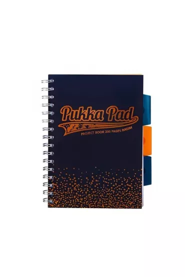 Pukka Pad Ko�ozeszyt A5 Project Book Blush Navy kratka 100 kartek