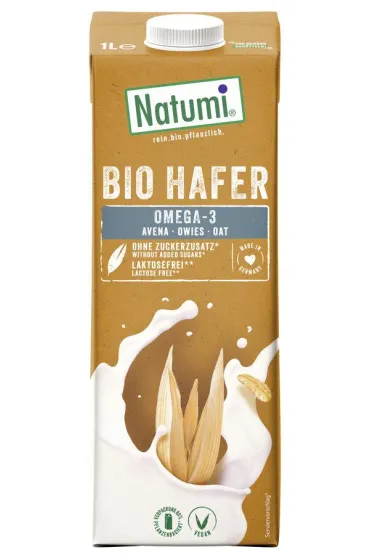 Natumi Nap�j owsiany omega-3 bez dodatku cukr�w 1 l Bio