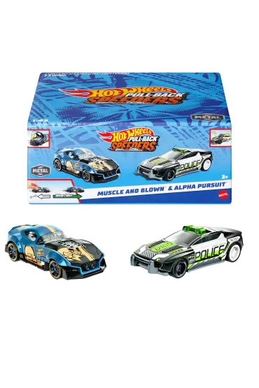 Hot Wheels. Pull-Back Speeders 2-pak mix Mattel