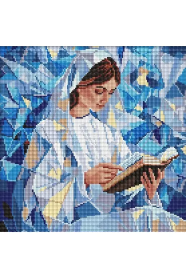 Ideyka Diamentowa mozaika - Cicha lektura 40x40cm