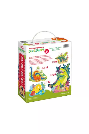 Puzzle progresywne 71 el. Dinozaury Bright Junior Media
