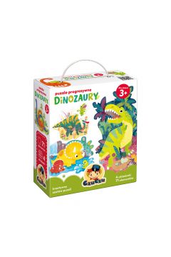 Puzzle progresywne 71 el. Dinozaury Bright Junior Media