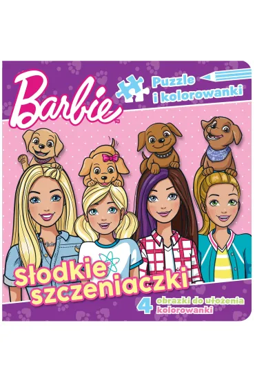 Puzzle i kolorowanki. Barbie. S�odkie szczeniaczki