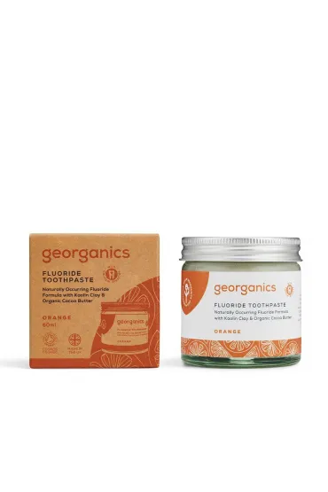 Georganics Organiczna pasta do z�b�w z fluorem w s�oiku, Orange 60 ml