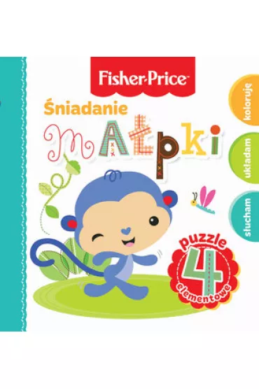 Fisher Price. Puzzle 4 el. �niadanie ma�pki - Anna Wi�niewska
