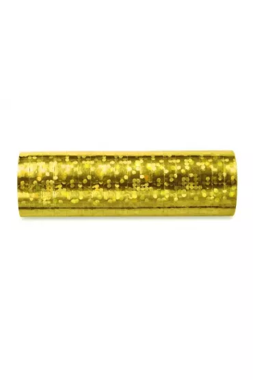 PartyDeco Serpentyny holograficzne z�ote 3,8m