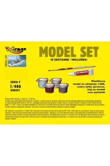 Niszczyciel ORP "B�YSKAWICA" Mirage Hobby