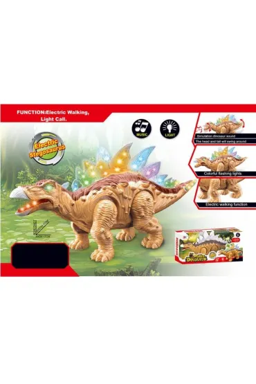 Dinozaur 37cm ze �wiat�em i d�wi�kiem Icom Polska