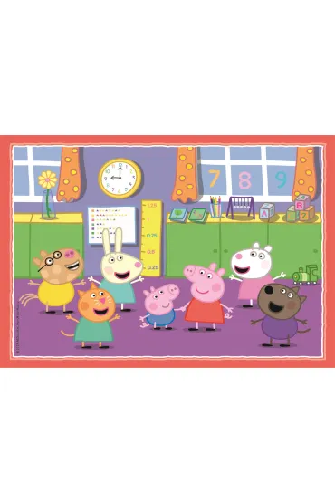 Puzzle 4w1 - SuperColor. Peppa Pig (12+16+20+24 el.) Clementoni