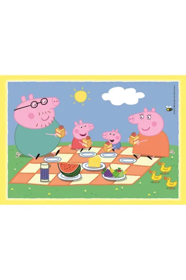 Puzzle 4w1 - SuperColor. Peppa Pig (12+16+20+24 el.) Clementoni