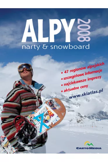 Atlas turystyczny Alpy 2008 Narty Snowboard