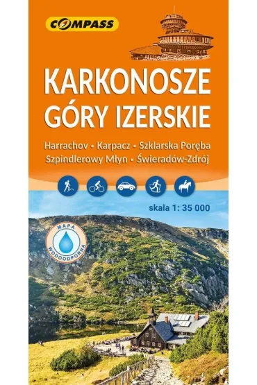 Karkonosze, G�ry Izerskie. Mapa turystyczna w skali 1:35 000 (wersja wodoodporna)
