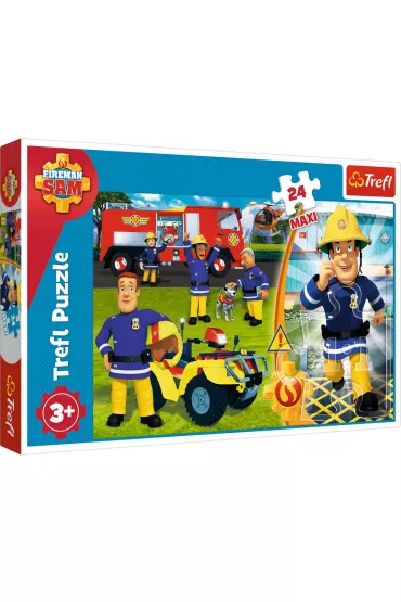 Puzzle maxi 24 el. Dzielny Stra�ak Sam Trefl