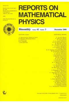 Reports on Mathematical Physics 62/3 2008
