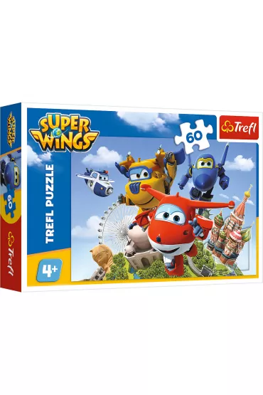 Puzzle 60 Lot dooko�a �wiata. Super Wings Trefl
