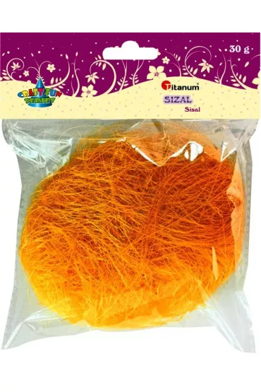 Titanum Ozdoba dekoracyjna Sizal pomara�czowy 30g