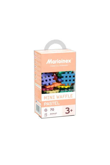 Klocki konstrukcyjne Mini Waffle 70 element�w Pastel MARIOINEX 903667