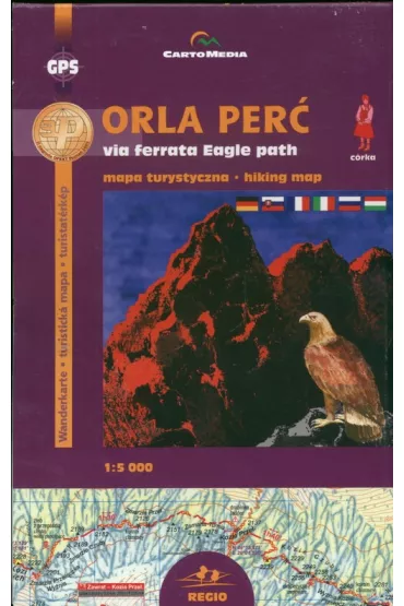 Orla Per� via ferrata Eagle Path. Mapa turystyczna 1:5 000