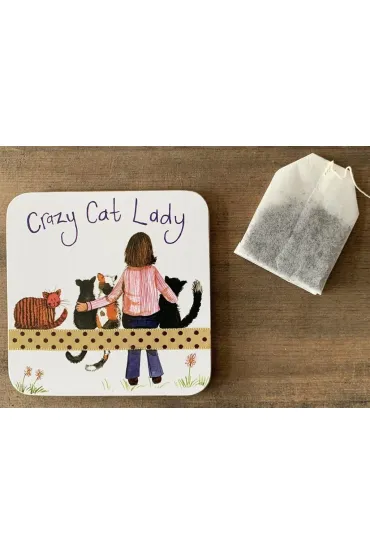 Alex Clark Podk�adka pod kubek C153 Crazy Cat Lady Kociara