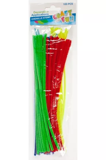 Craft with Fun Ozdoba dekoracyjna druciki powlekane 100 szt.