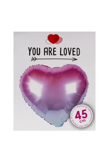 Arpex Balon foliowy Serce ombre 45 cm