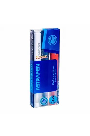 Astra Markery tr�jk�tne akrylowe pen Classic 3 kolory