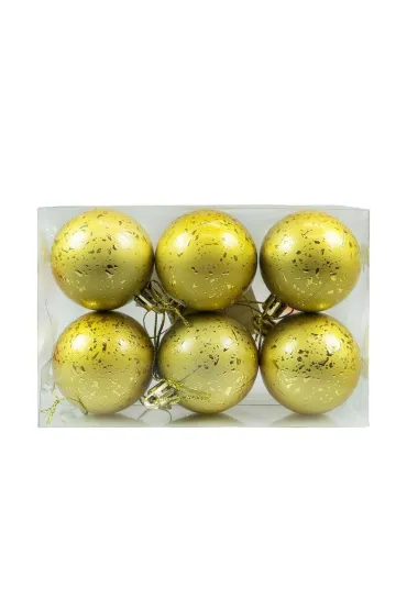 Arpex Bombki z efektem rosy z�ote 6 szt.
