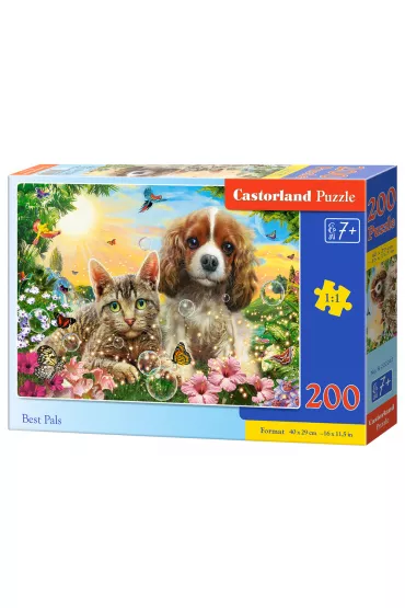 Puzzle 200 el. B-222247 Best Pals Castorland