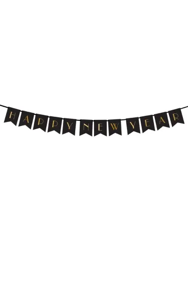 PartyDeco Girlanda Happy New Year 15x170 cm